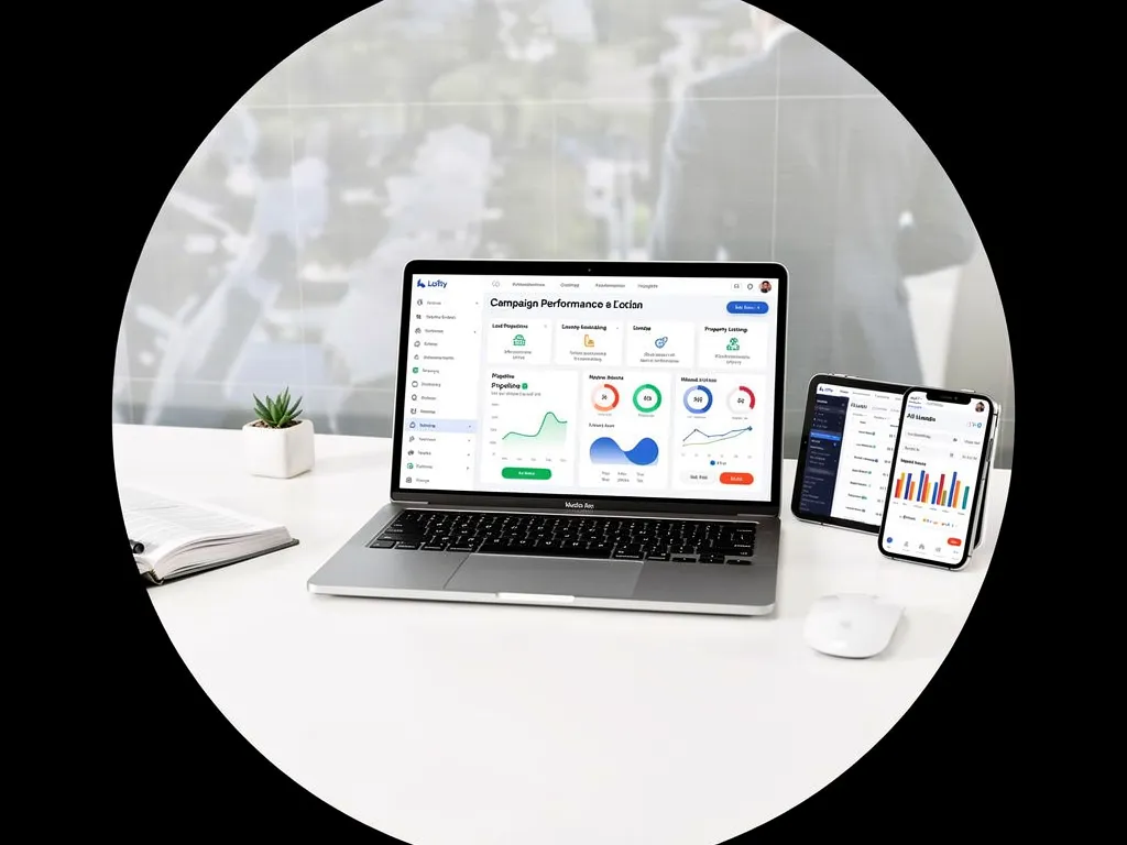 Marketing consultant helping a real estate agent optimize their CRM setup