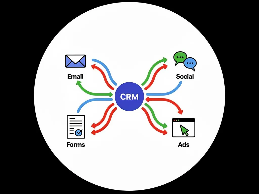 Marketing channels integrated with Lofty CRM for lead flow