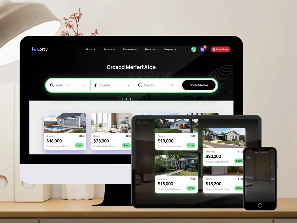 IDX real estate website with property search on laptop and tablet IDX real estate website with property search on laptop and tablet