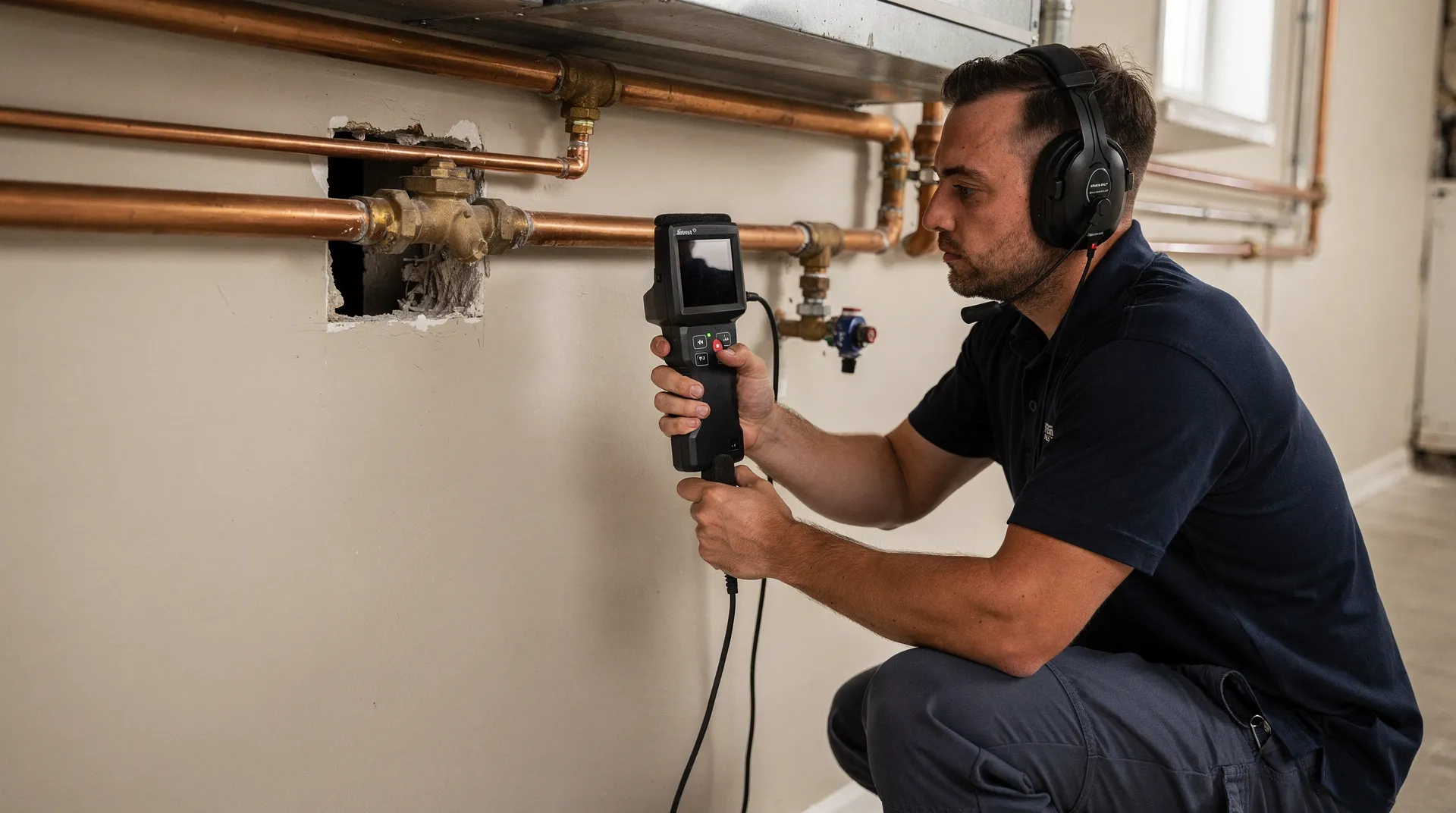 Professional leak detection services include locating slab leaks, hidden pipe leaks, and underground waterline leaks