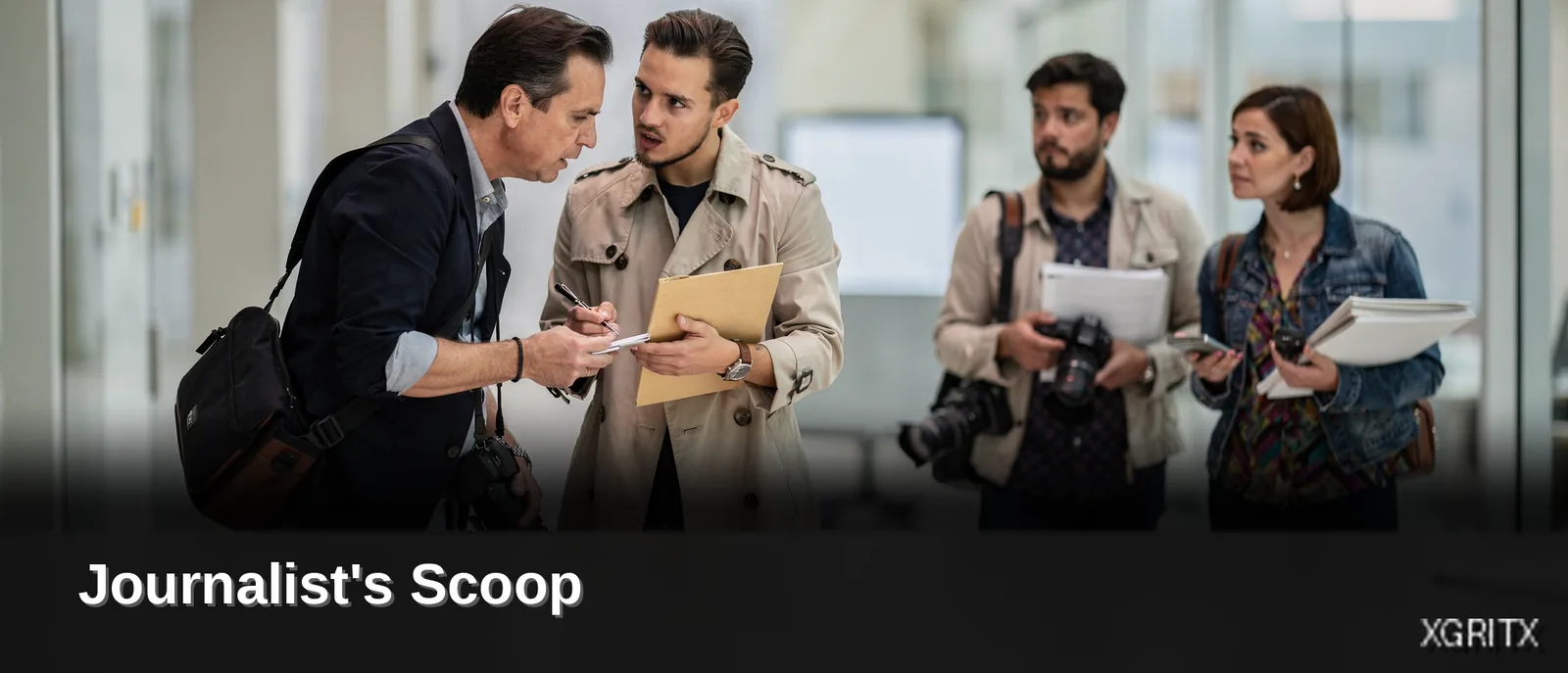 A scoop or exclusive is defined as news reported before others due to exceptional originality