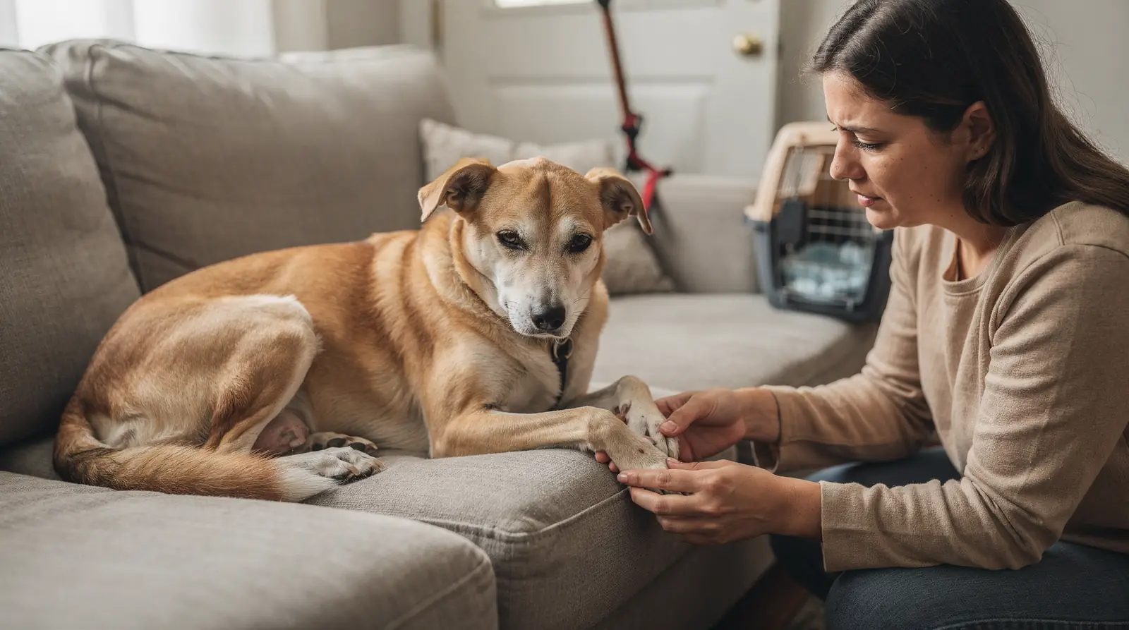 Tartar buildup on a dog's teeth is a clear signal that a dental checkup