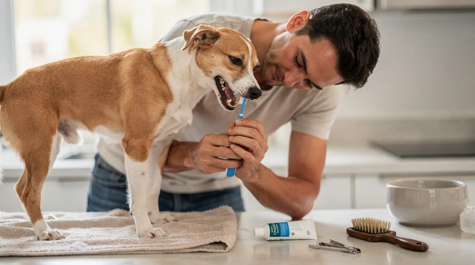 **How to Maintain Pet Dental Health** day-to-day relies on a combination of home brushing, approved