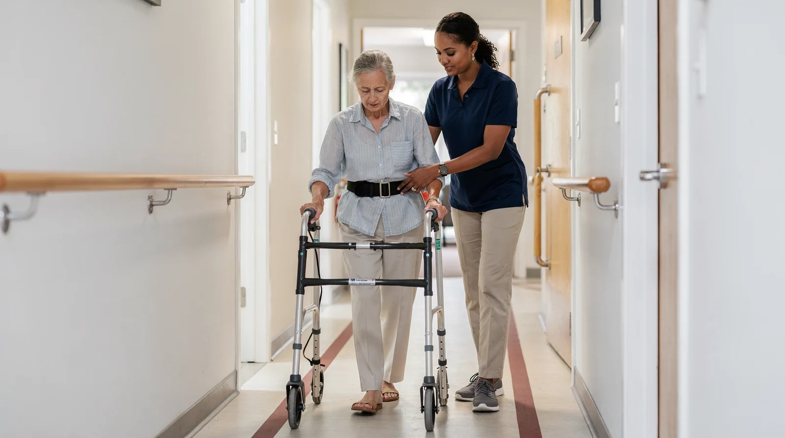 At-home fall prevention services focus on increasing strength, mobility, and coordination for older adults.; Home
