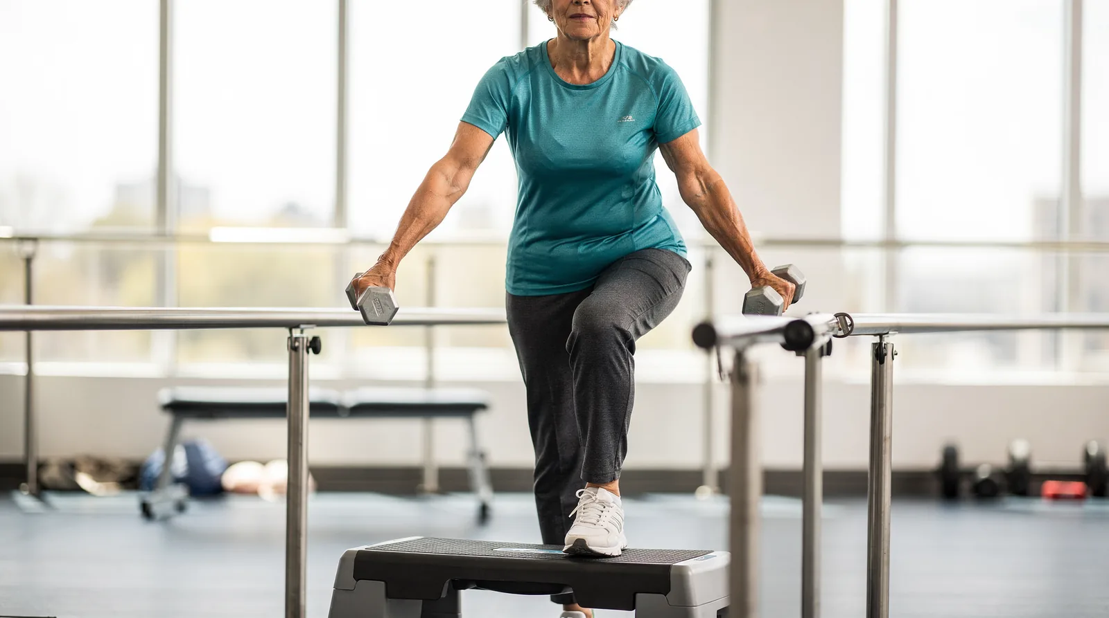 Customized personal training that includes strength conditioning and body recomposition work builds the muscle seniors