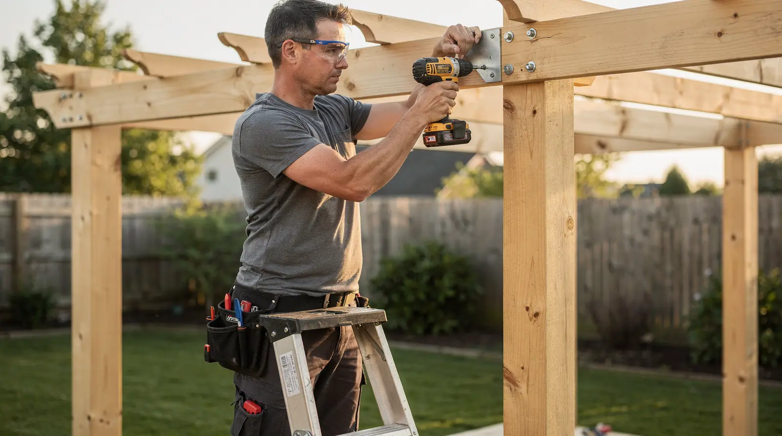 Self-installation is one of several straightforward routes for getting an aluminium pergola in place.; Completing