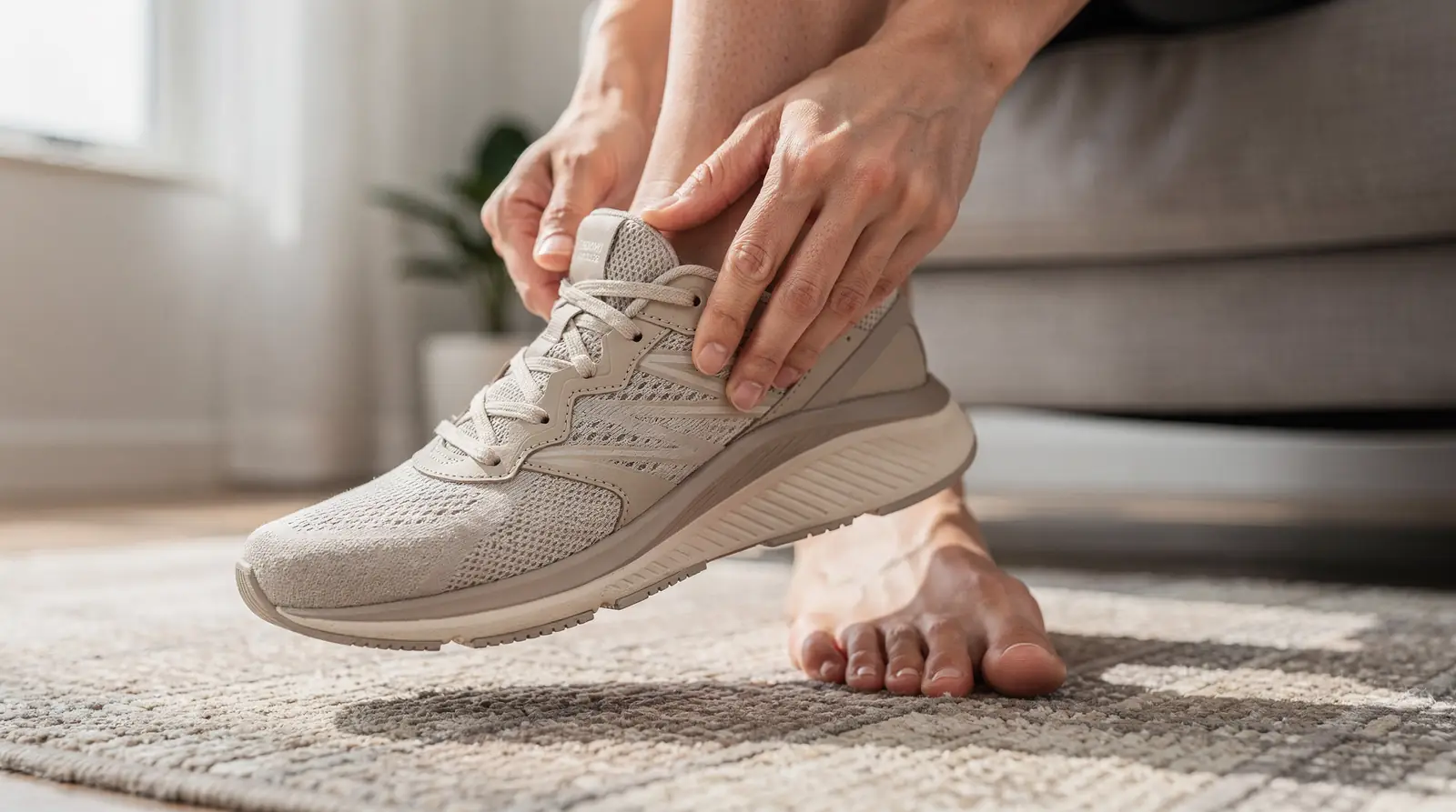 Dual-density insoles are a core structural feature that supports the foot while cushioning pressure points