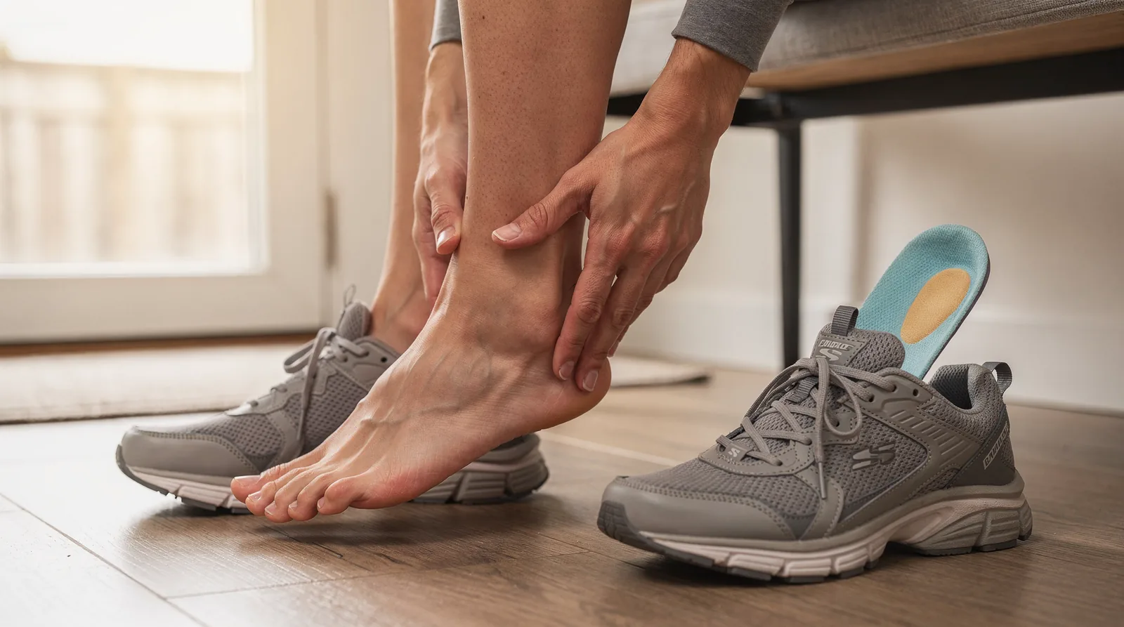 Plantar fasciitis is the inflammation of the thick band of tissue that runs across