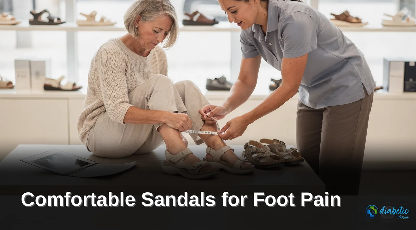 Footwear engineered with dual-density insoles and broad toe boxes reduces pressure on sensitive diabetic