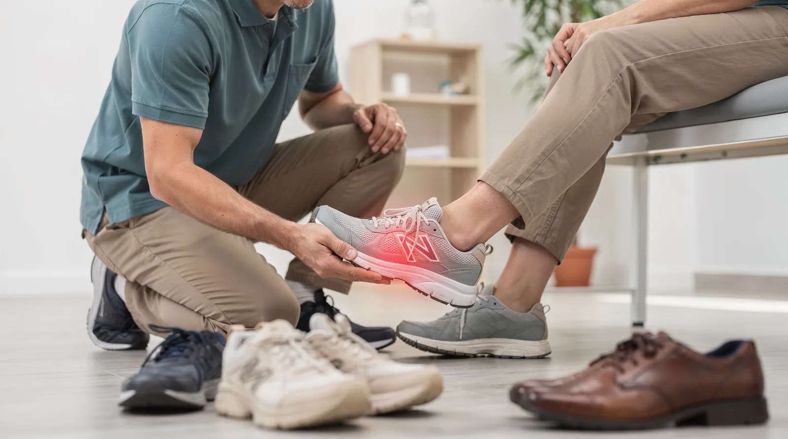 Arch support sneakers are built specifically to address plantar fasciitis and flat feet.; Width options