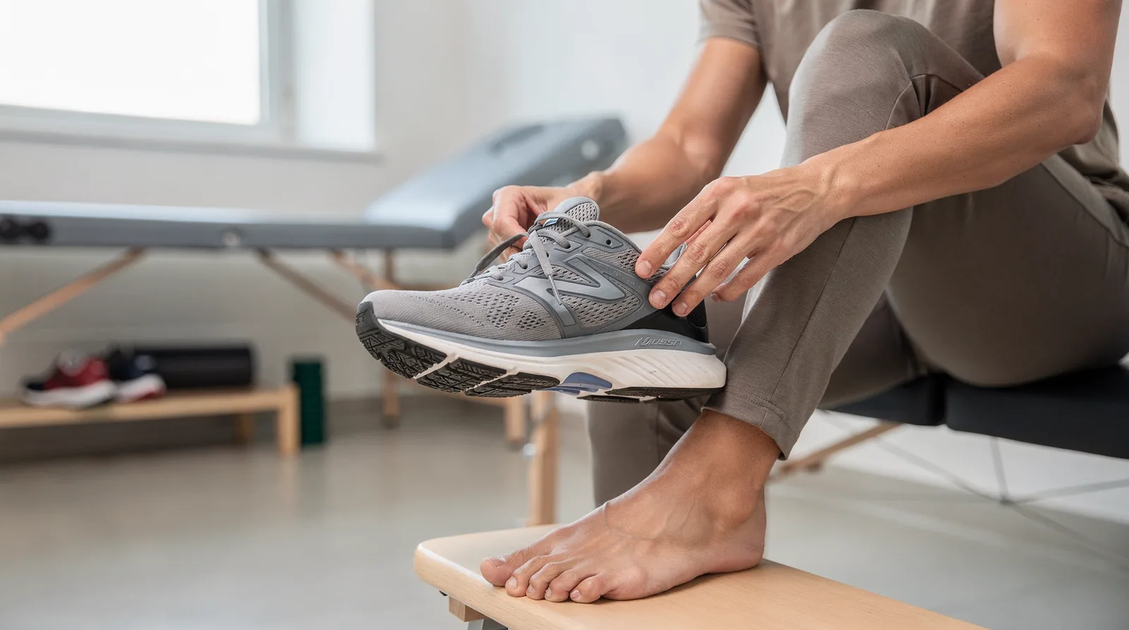 Podiatrists and footwear researchers agree that strong arch support, a stable heel, and shock absorption