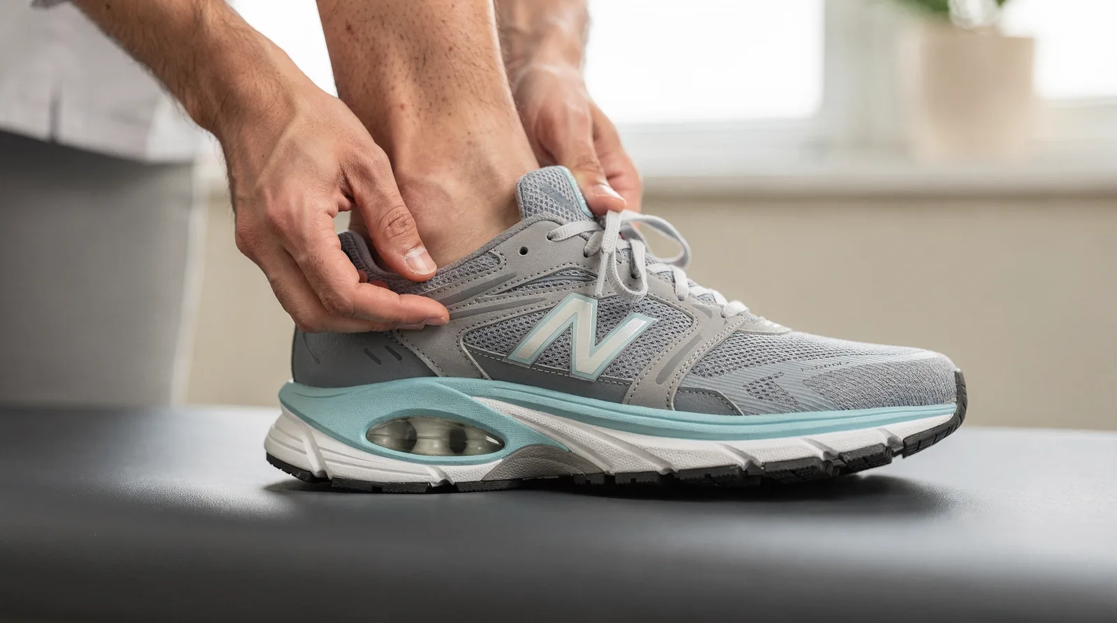 Dual-density insoles help absorb shock and redistribute pressure away from the inflamed heel and arch