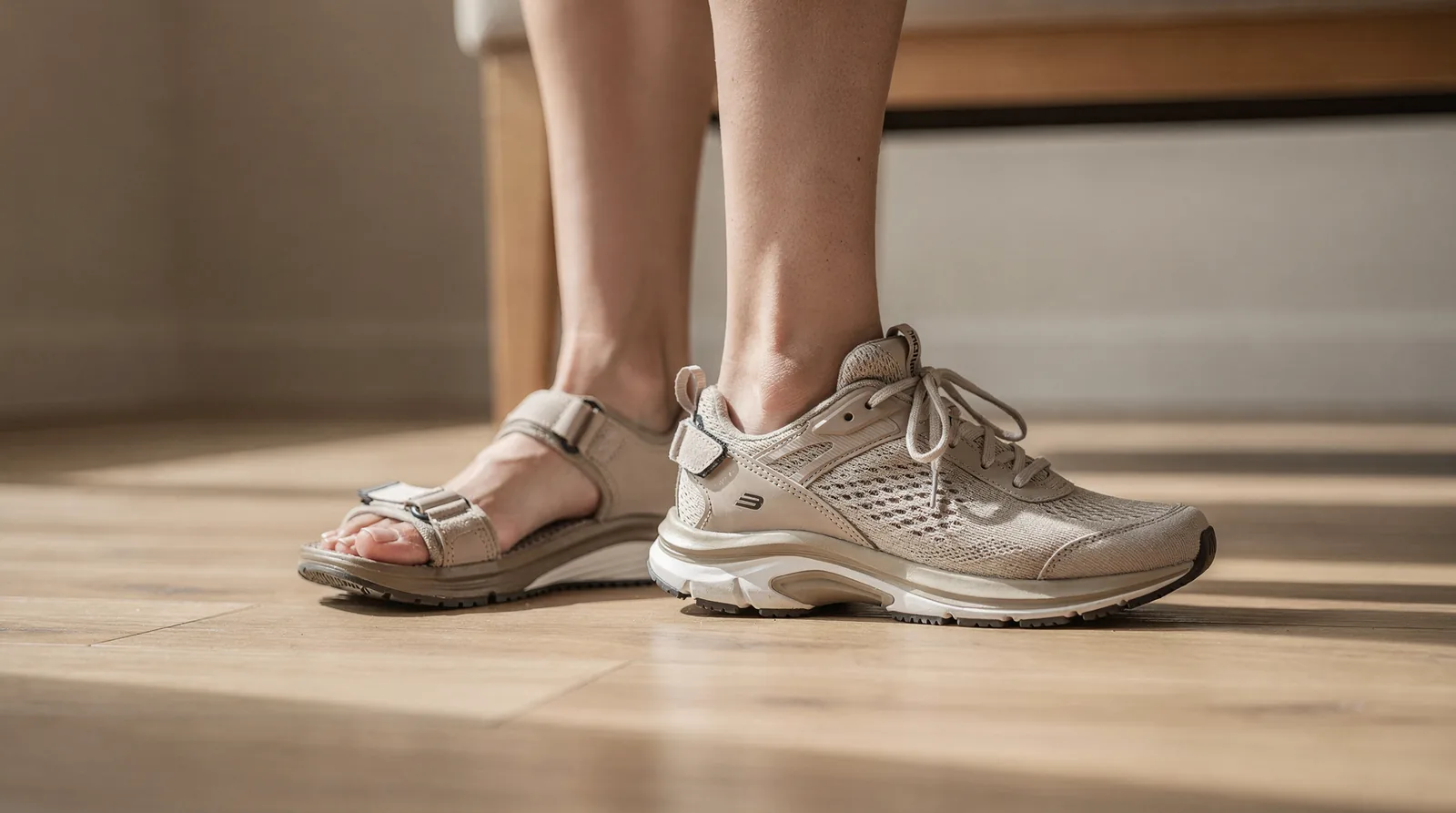 Specialized plantar fasciitis sandals are constructed with targeted arch support and extra heel cushioning