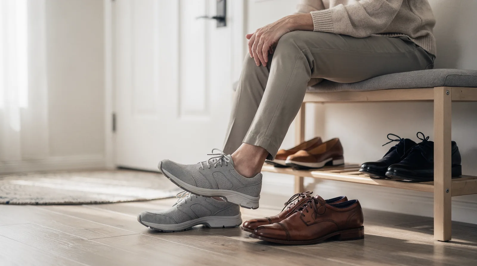 Clinical research on plantar fasciitis patients found that footwear choice measurably affects long-term foot health