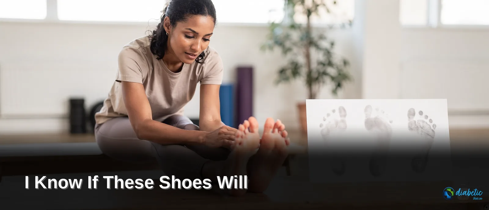 A simple wet-foot test using water and cardboard reveals whether a shopper has a flat