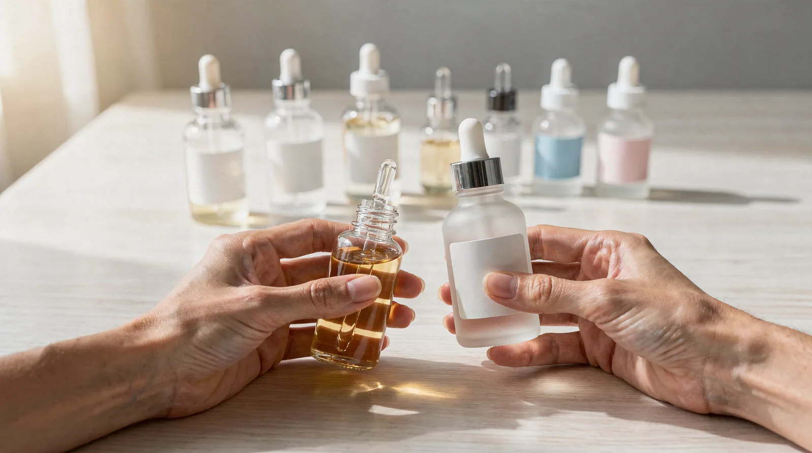 A 30mL euro round glass bottle with an 18-DIN neck finish is available and sold