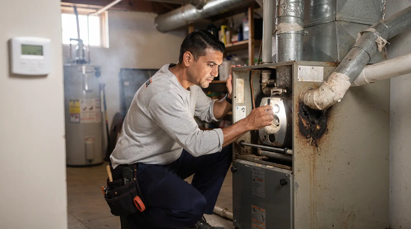 A failing or aging heating system (10+ years old) often requires replacement rather than repeated