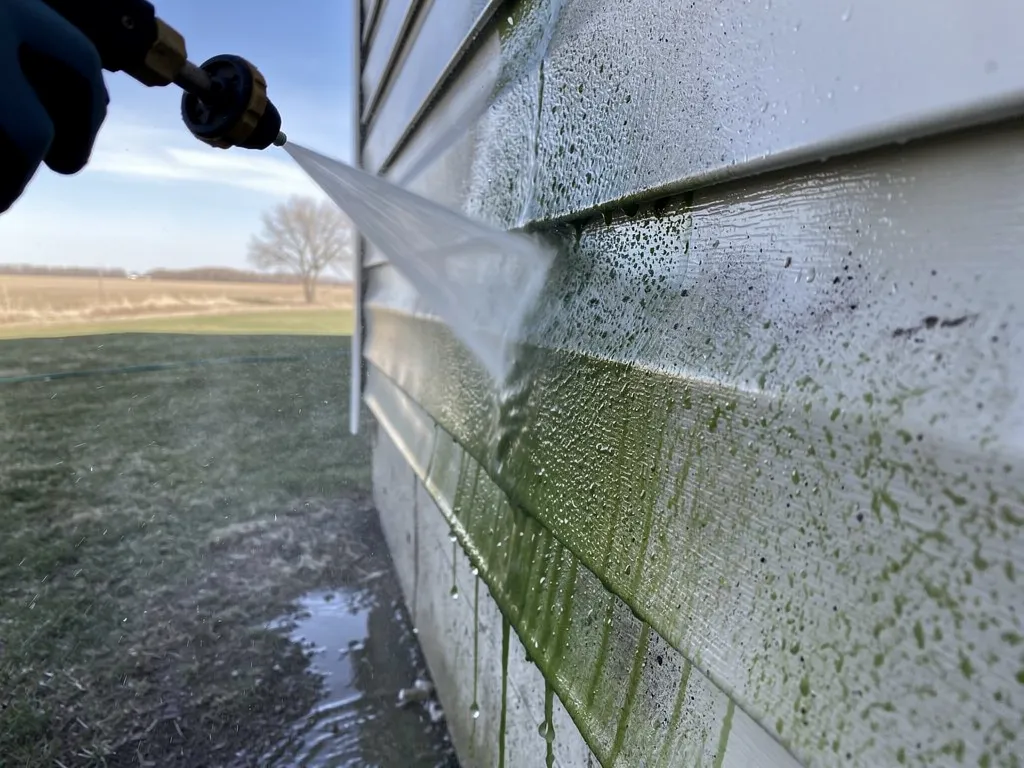 Pressure washing can damage a home's exterior and lead to expensive gutter repairs, while soft