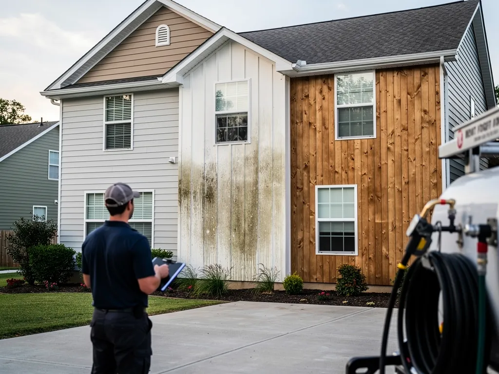 Does the type of siding change how often a home needs washing
