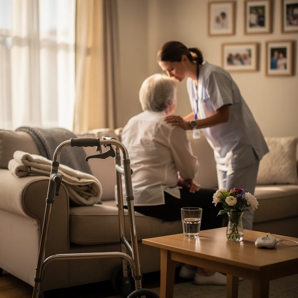Home care safety requires continuous assessment and mitigation of hazards because there is no facility-level