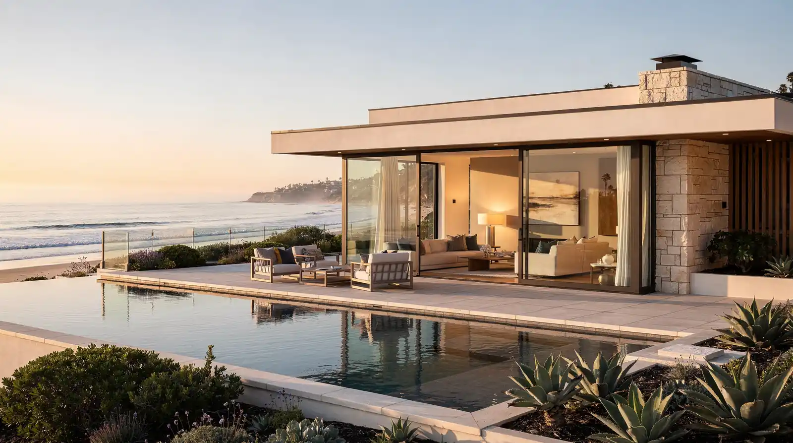 Del Mar offers a stunning range of luxury properties including beachfront estates, modern coastal retreats