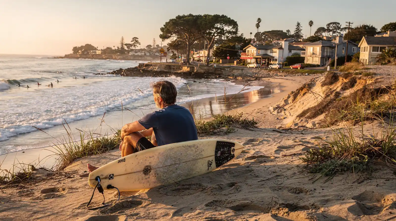 Leucadia is walkable to beaches like Beacon's Beach and popular restaurants and shops.; Leucadia blends