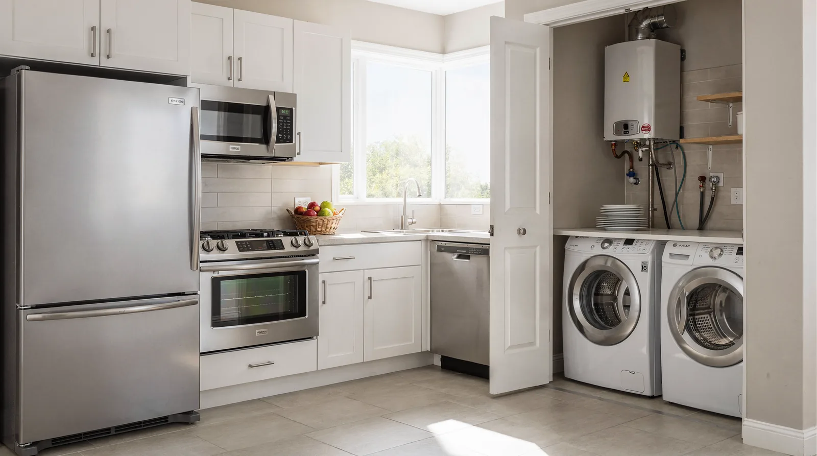 Coverage spans dishwashers, refrigerators, washing machines, ovens, and additional household appliances.; Refrigeration