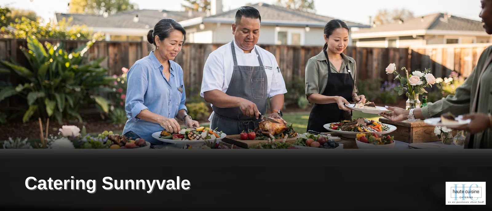Haute Cuisine is based directly in Sunnyvale, CA, giving clients a caterer rooted