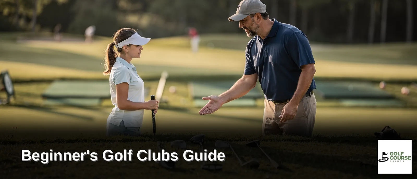 A beginner's starter set should cover a driver, irons, fairway woods, wedges, and a putter
