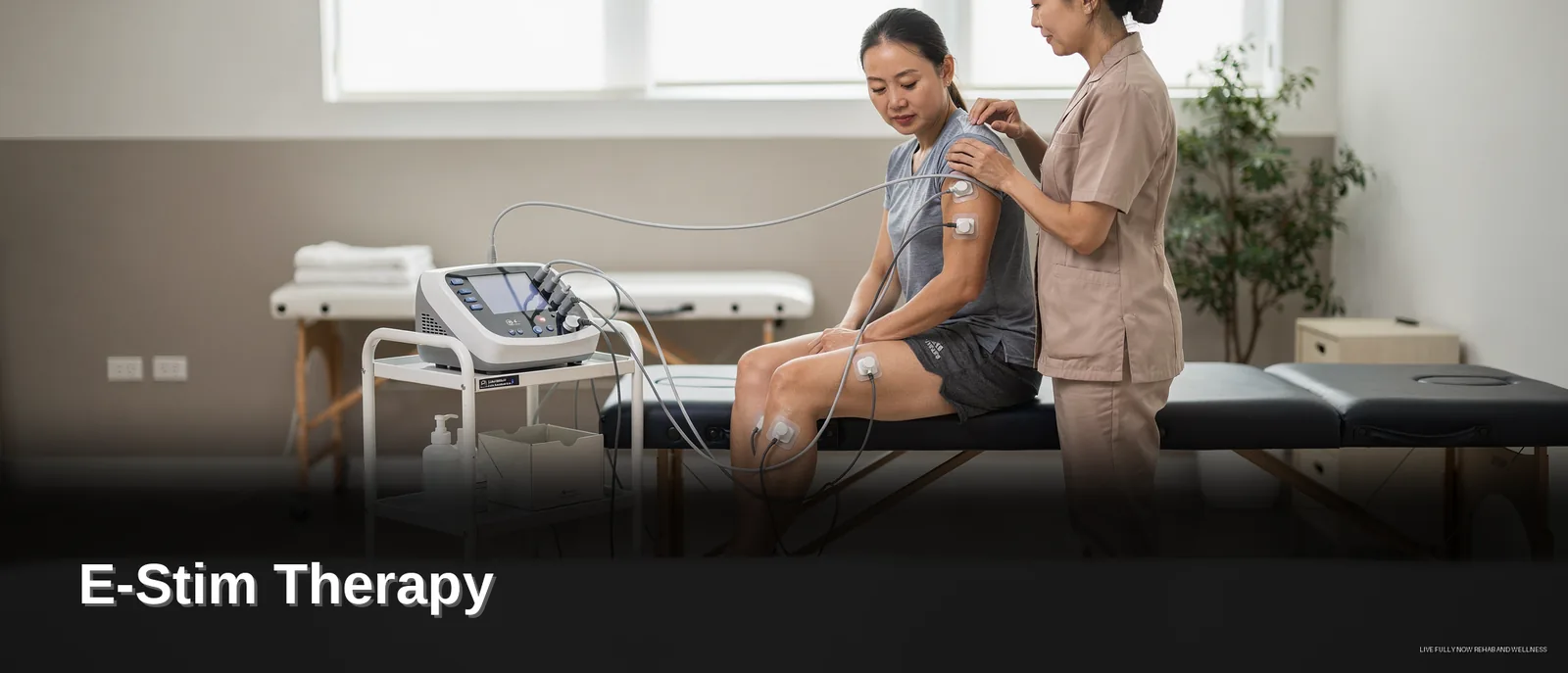 A thorough evaluation by therapists trained in multiple disciplines helps determine which electrotherapy or hands-on