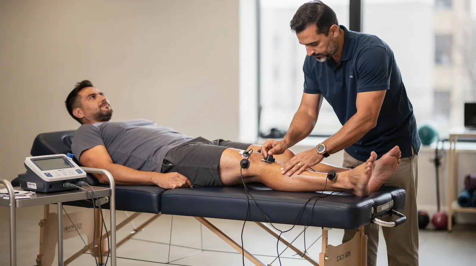 Functional electrical stimulation helps restore muscle function and movement for conditions like foot drop