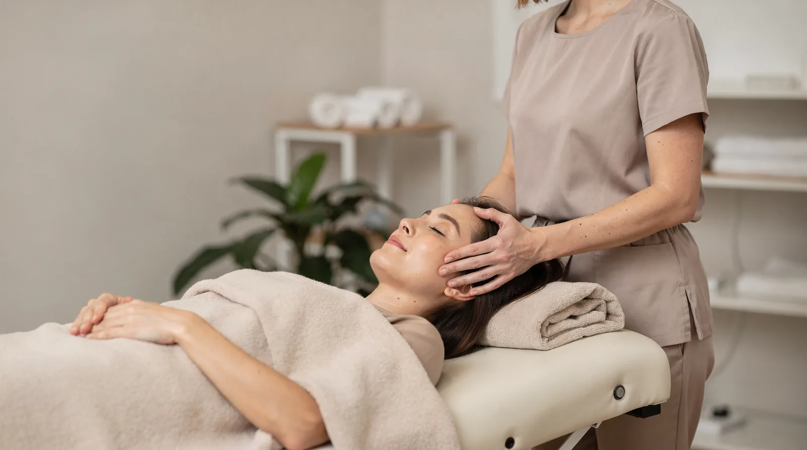 CST uses very gentle fascial palpation techniques designed to reduce sympathetic arousal and support