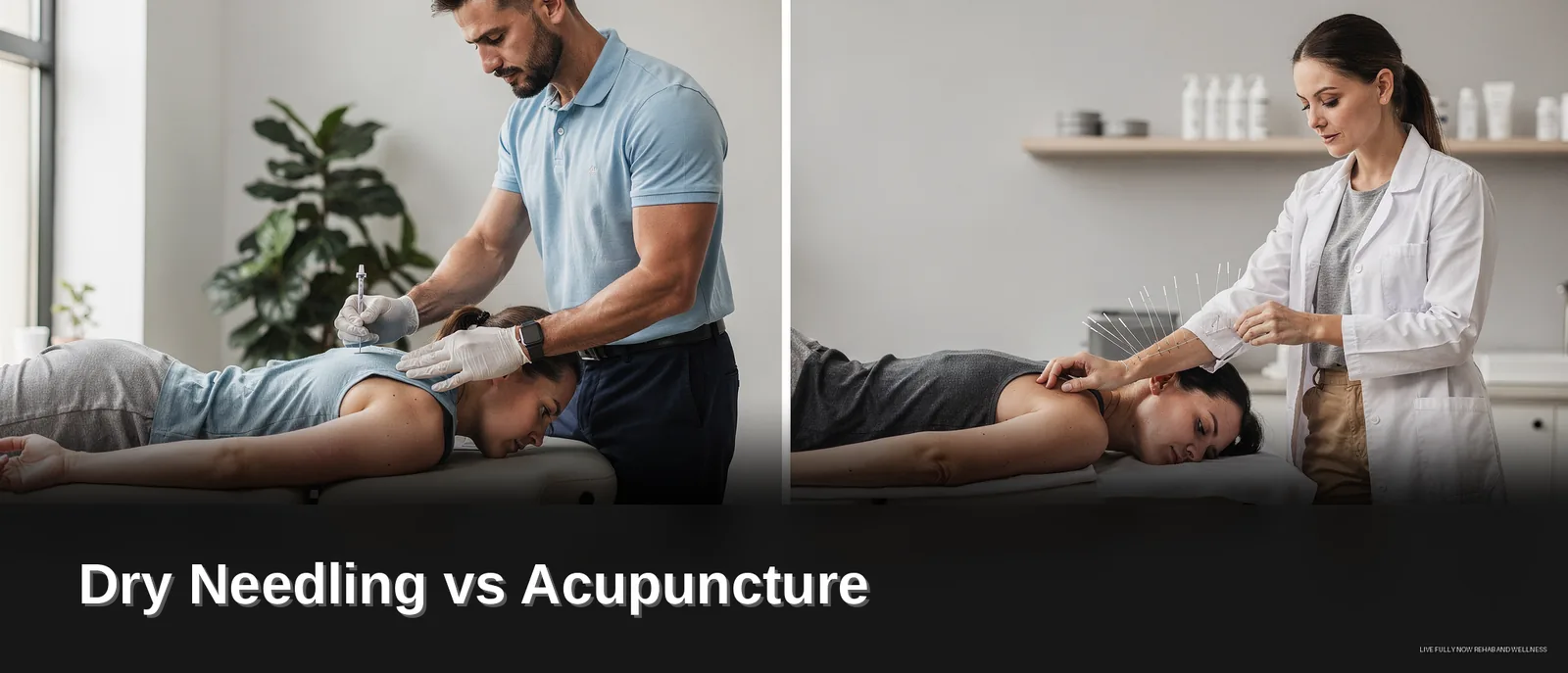 Dry needling and acupuncture both use thin, stainless-steel, filiform needles, but the similarities largely end