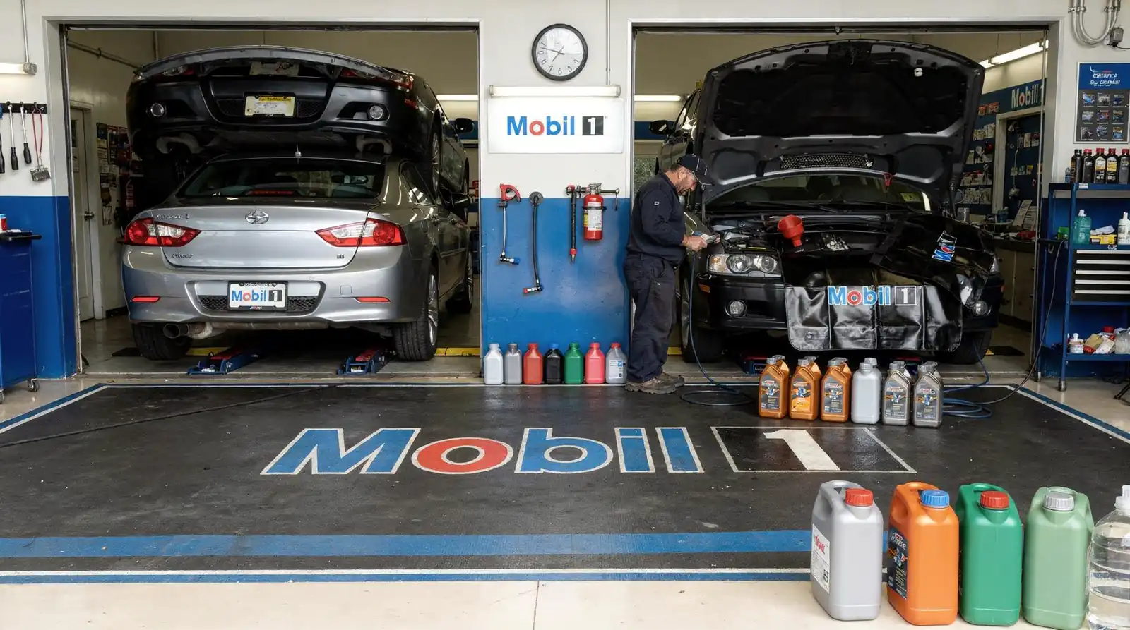 Mobil 1 Lube Express maintains quick turnaround times so drivers can choose either oil type