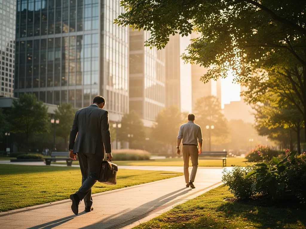 Professional reflecting on personal values and work-life alignment