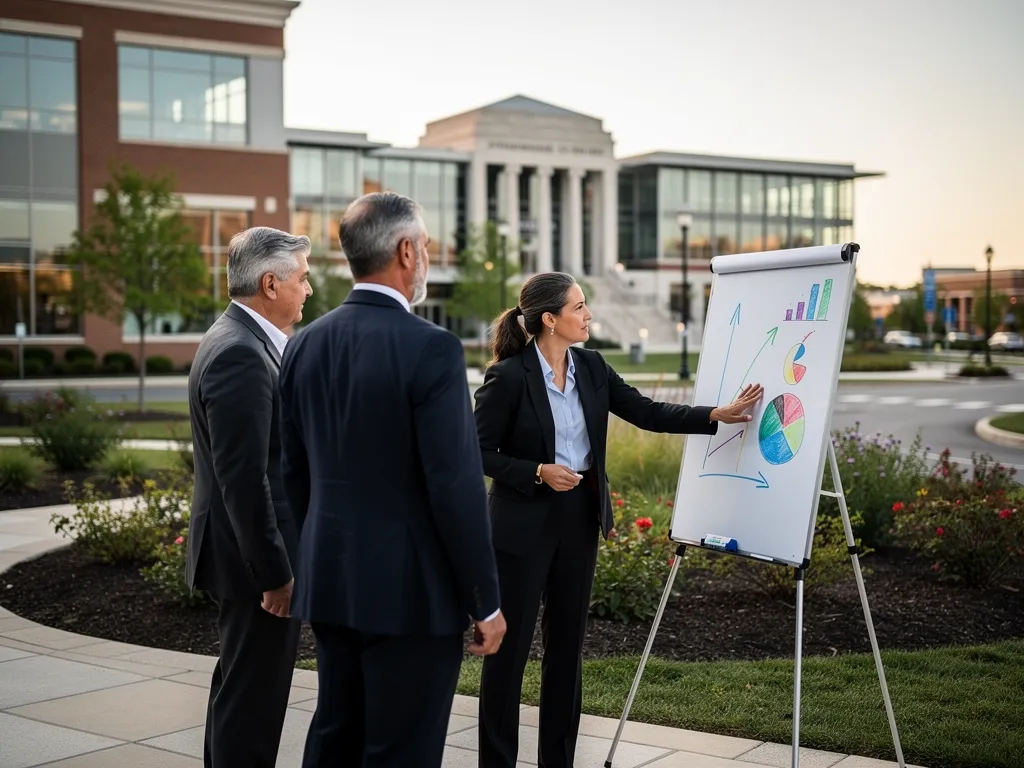 Consultant and executive aligning strategy with leadership coaching goals