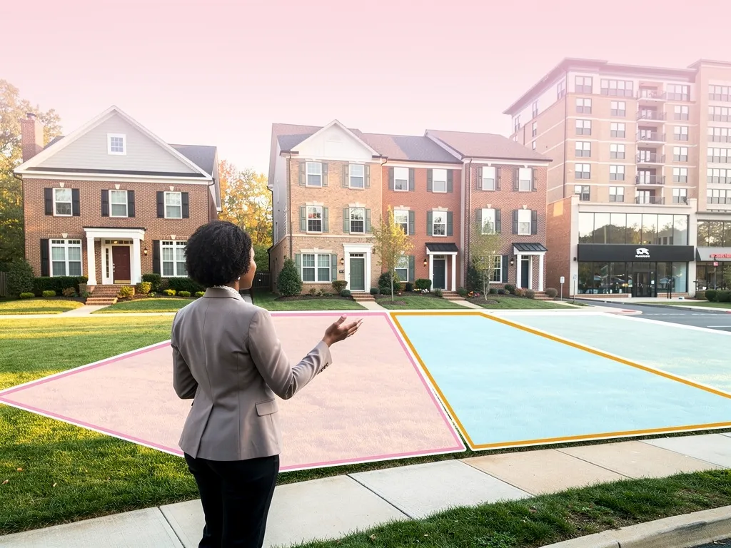 Single-family home, townhome, and condo exteriors representing Northern Virginia property types