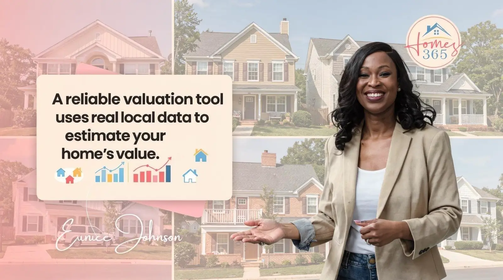 A reliable valuation tool looks at recently sold homes near you, your home's last sale