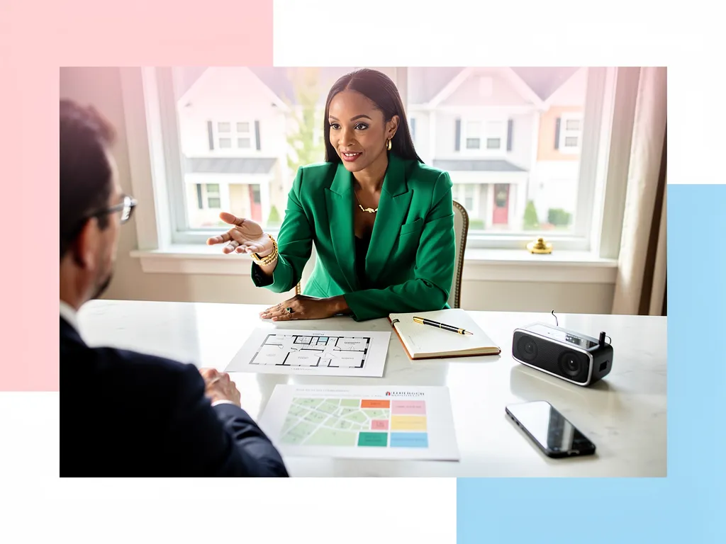 Homes365 agent discussing selling strategy with a client