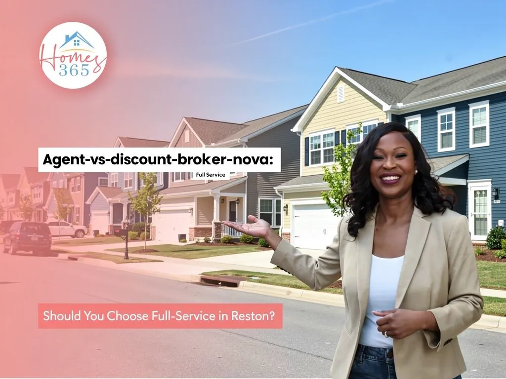 Reston neighborhood streets with varied home styles and school zones