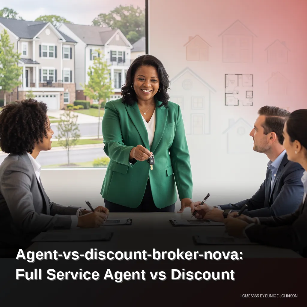Checklist comparing full-service agent and discount broker benefits