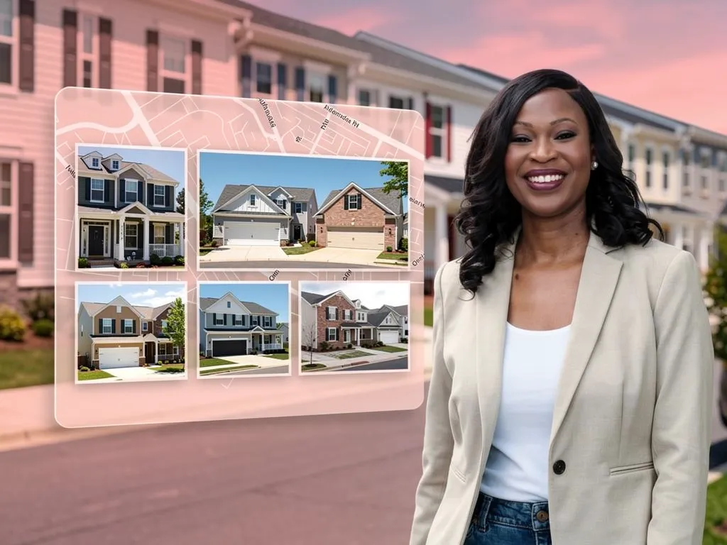 Laptop and phone displaying Alexandria VA real estate listing search
