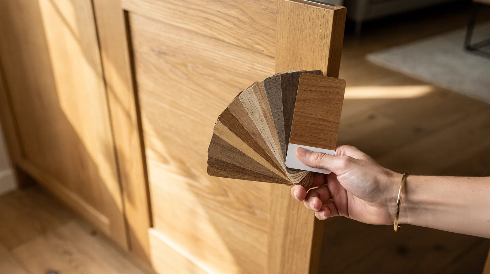 A reader wanted to know how to know what is in the same wood tone