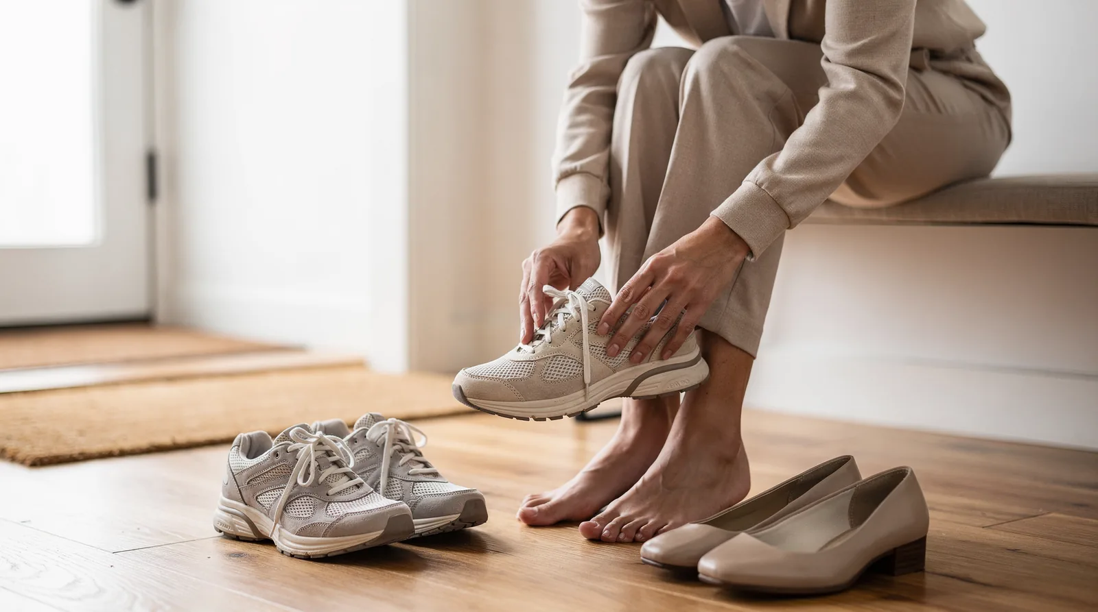 Diabetic footwear designs use soft seamless interiors and non-binding construction to reduce friction, pressure points
