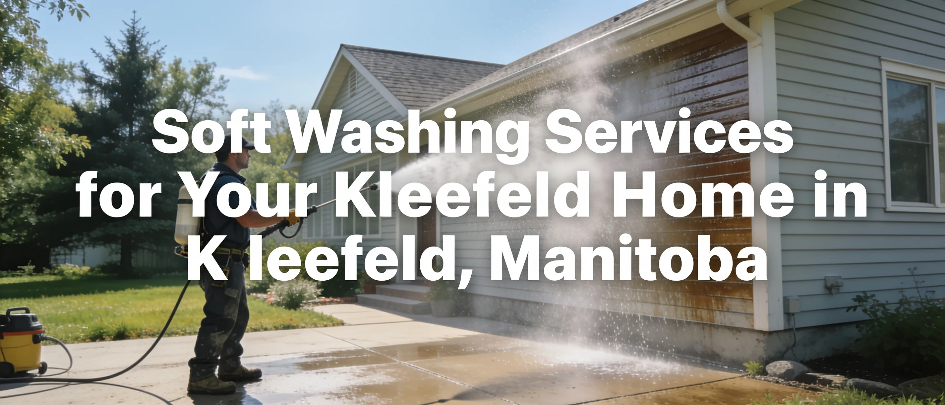 Soft washing combines low-pressure water with biodegradable detergents to remove contaminants without damaging surfaces