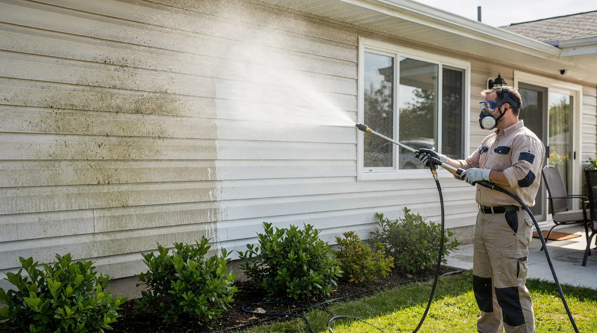 House washing supports a healthier living environment by removing biological growth such as mold, mildew
