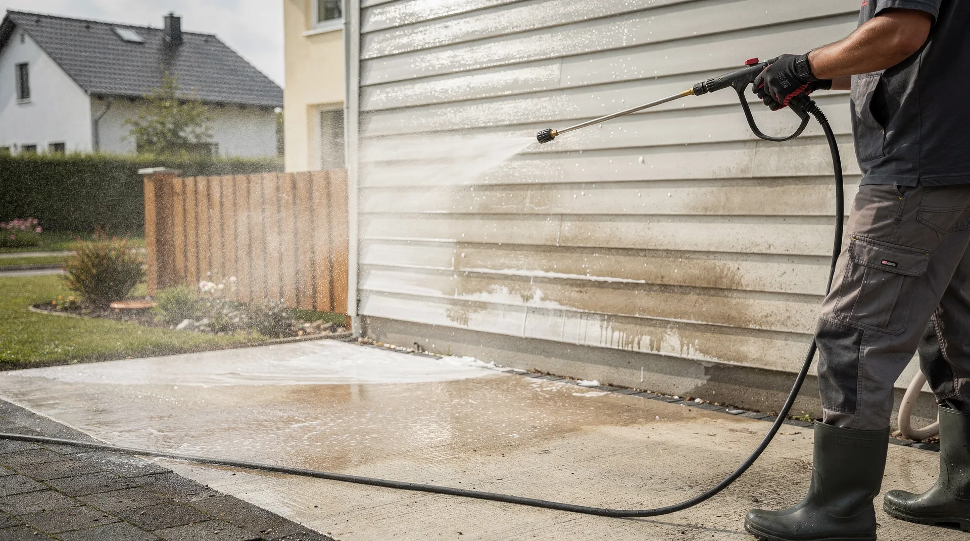 Soft washing is well suited for roofs, siding, and other surfaces that can be damaged