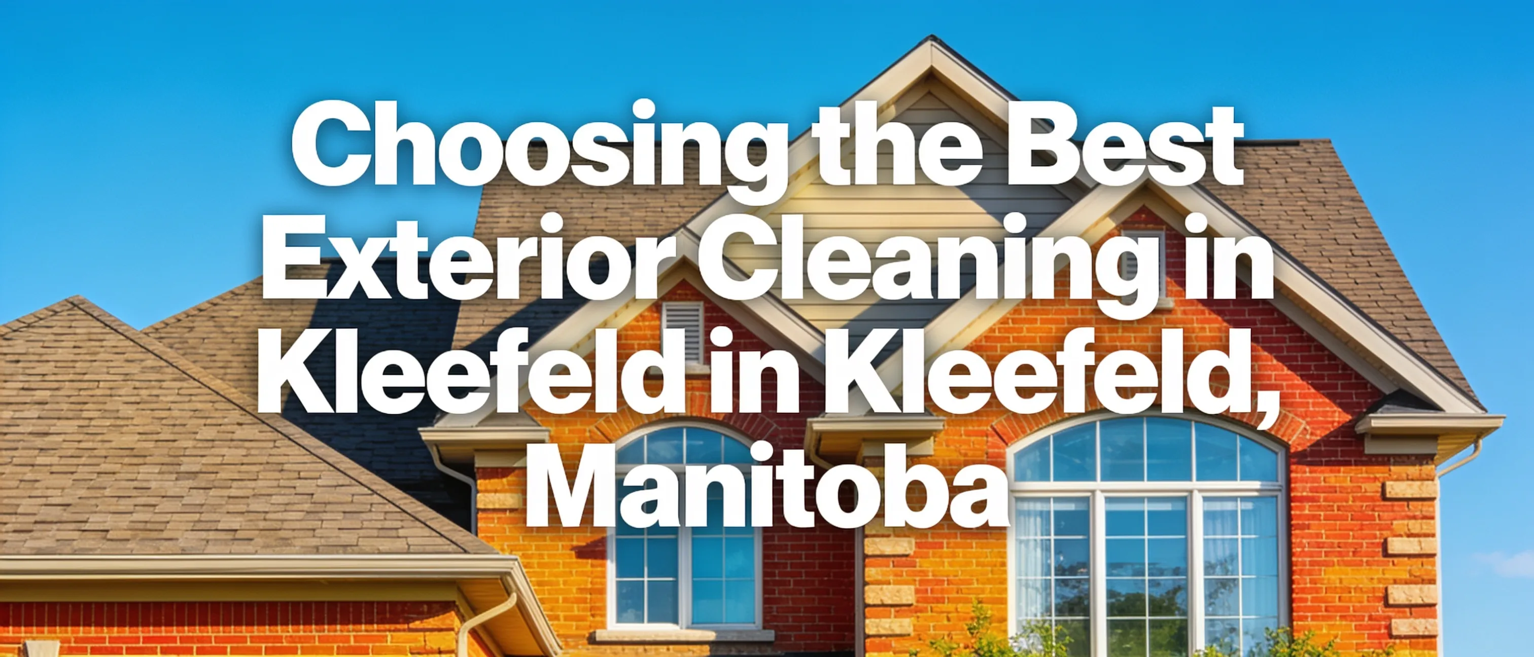 Keeping the outside of a home or commercial building clean is essential for maintaining it