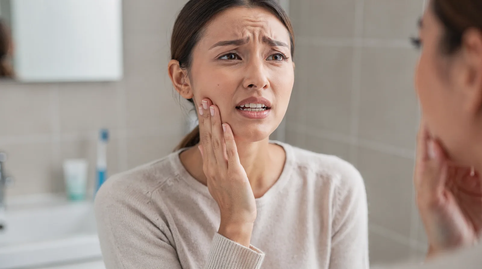 Owners should schedule a veterinary dental check sooner if they notice bad breath, broken