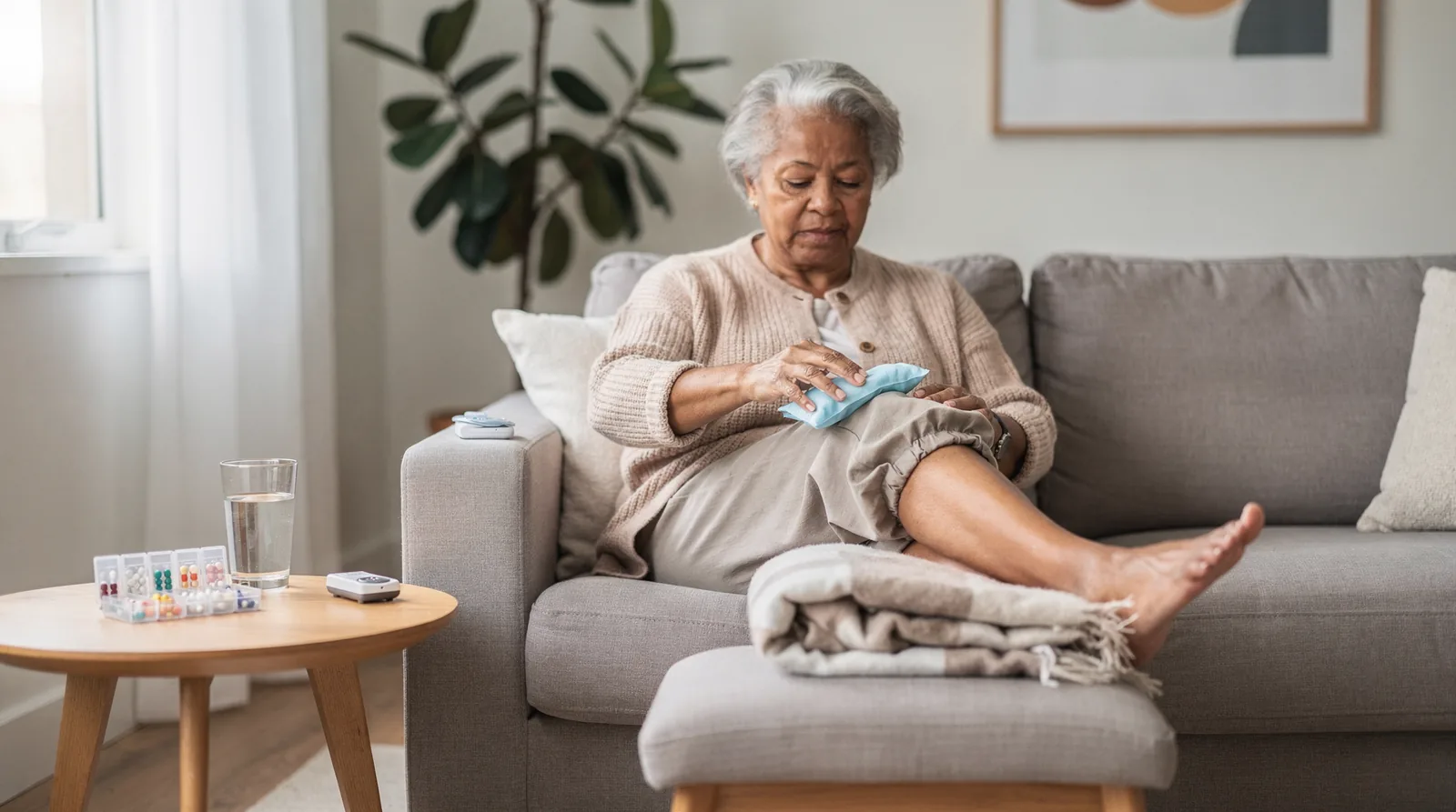 Applying cold therapy, such as an ice pack, during a flare-up helps bring inflammation down